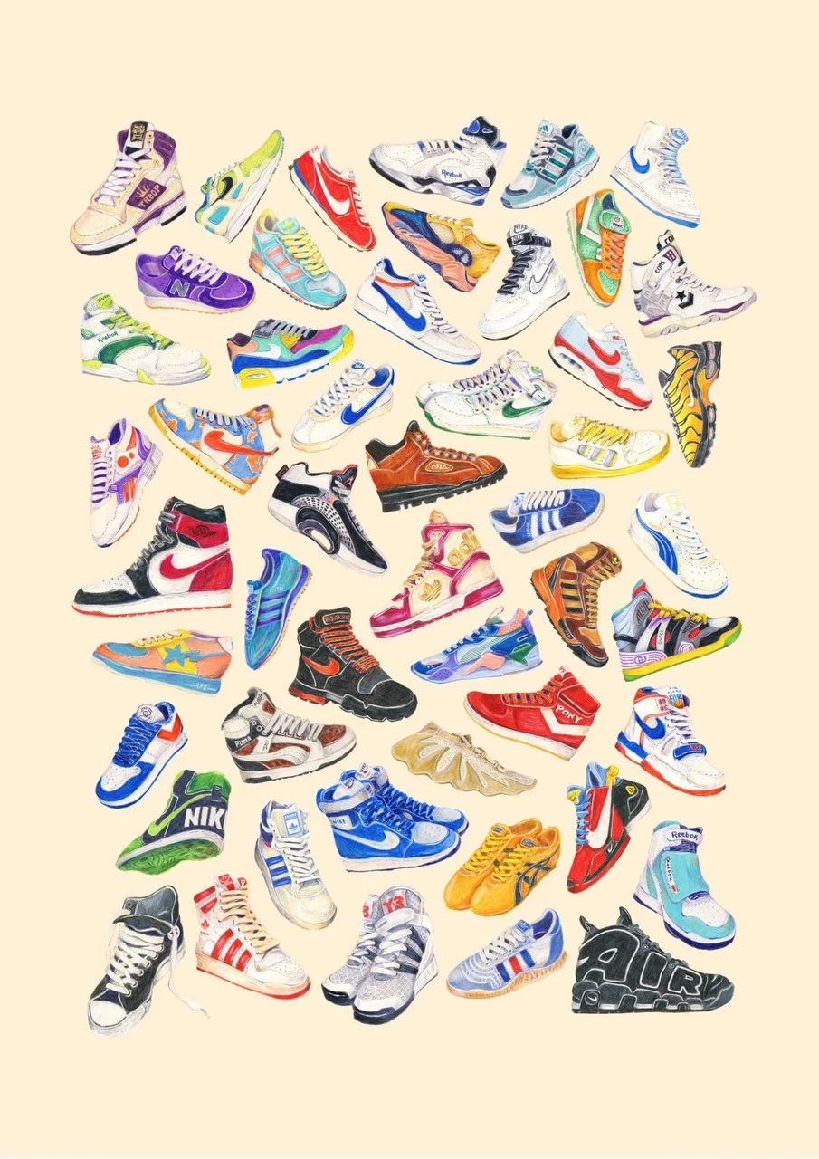 50 Up: Sneaker Head by Amy Blue