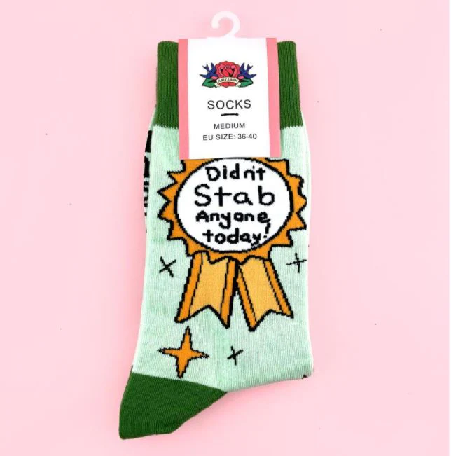 Jubly-Umph Didnt Stab Anyone Socks - Image 2