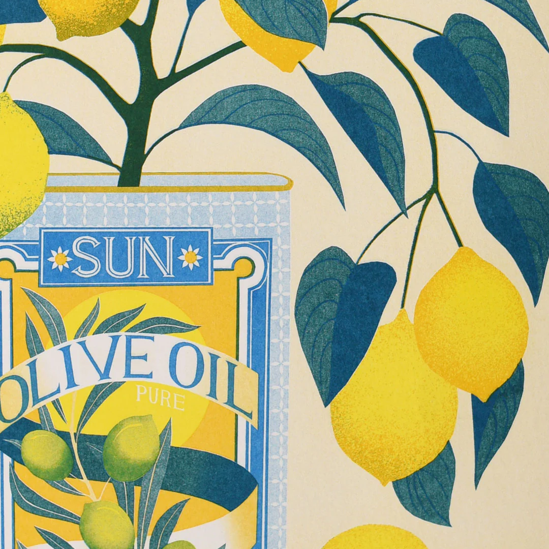 Lemon Tree Riso Print by Printer Johnson - Image 3