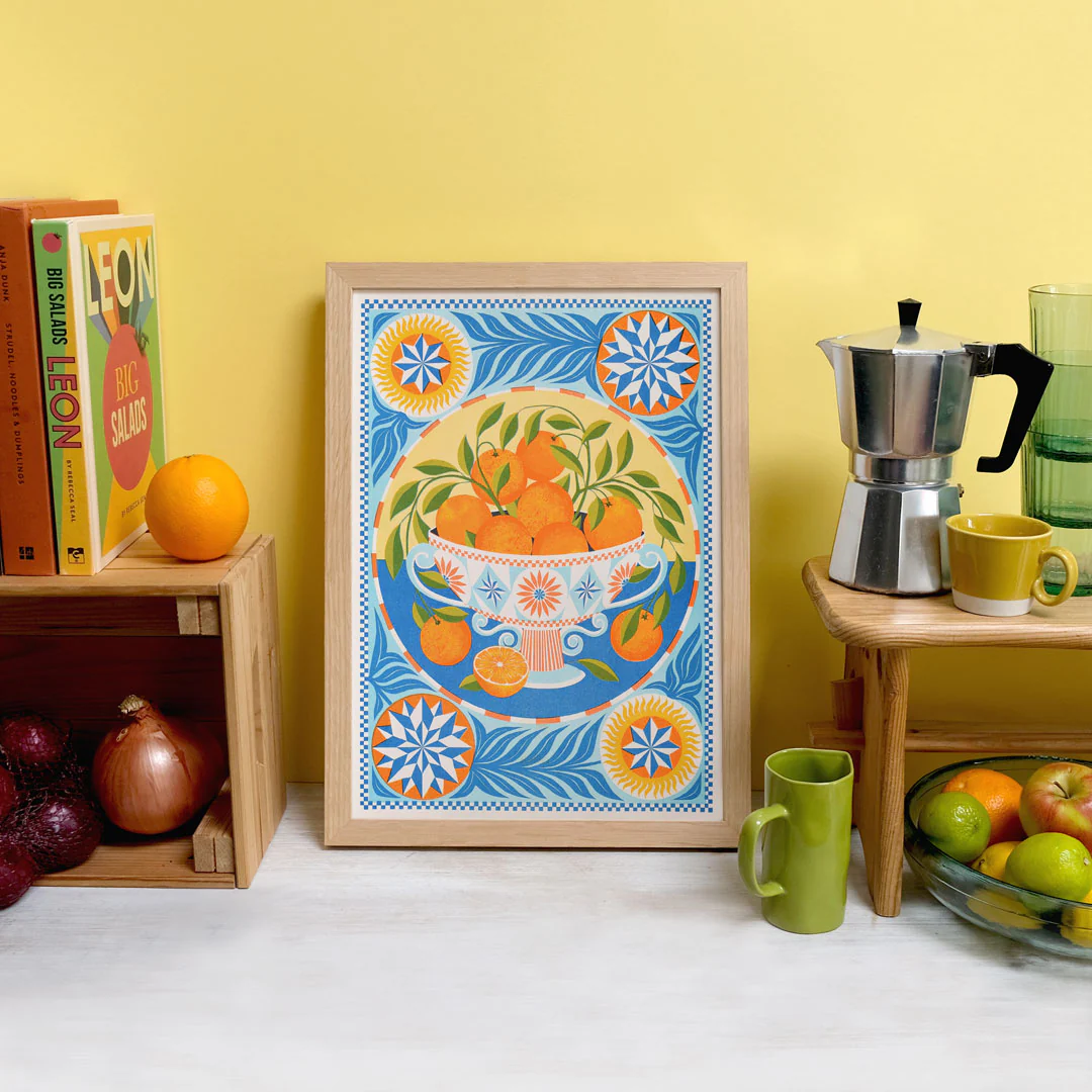 Orange Bowl Riso Print by Vicki Johnson - Image 3