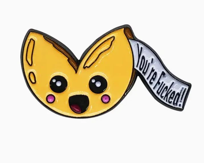Sassy Fortune Cookie Enamel Pin
