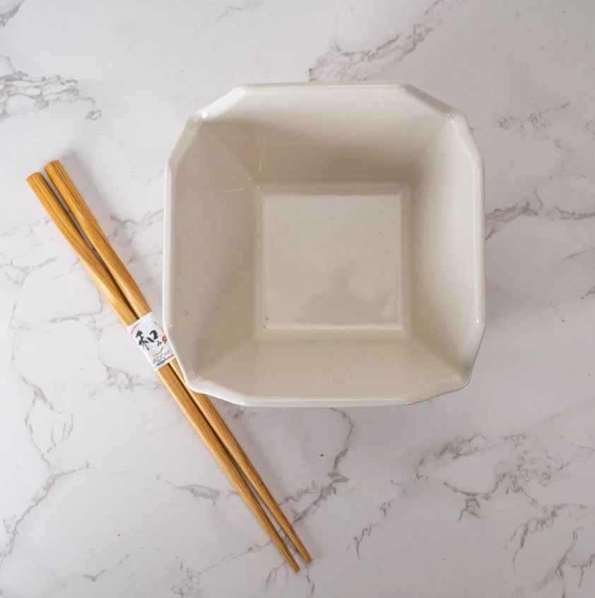 Takeout Box Serving Bowl With Chopsticks LUCKY CAT - Image 3