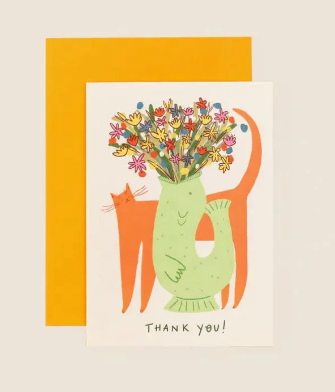 Thank You Cat Greeting Card